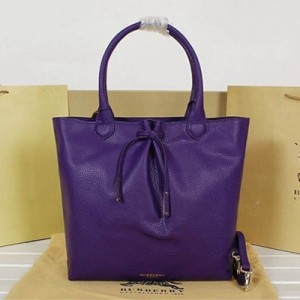 新款巴寶莉BURBERRY 時尚優雅 綁帶裝飾手提單肩女包 03039紫