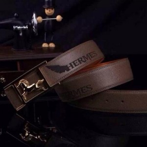 愛馬仕 Hermes新款 專櫃品質 高檔時尚飛馬扣頭經典商務皮帶 AD9283