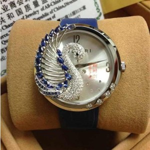 寶格麗蛇形腕表手表 李冰冰同款 BVLGARI三圈鑲鉆手表 SP35C6SS