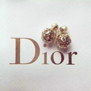 獨家品質原版金Dior Tribale星星鏤空珍珠耳釘 15新設計簡直巧思無限 經典款瞬間被點亮