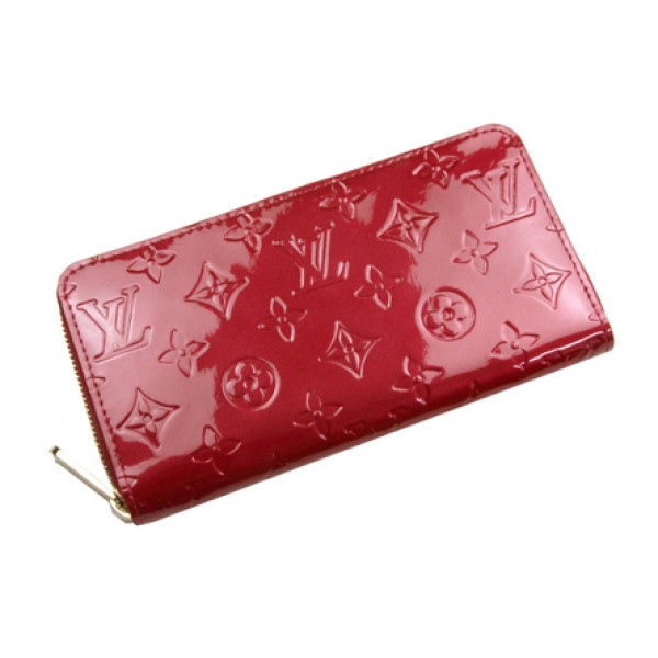 M91981   LV/路易威登亮麗時尚漆皮系列紅色錢包