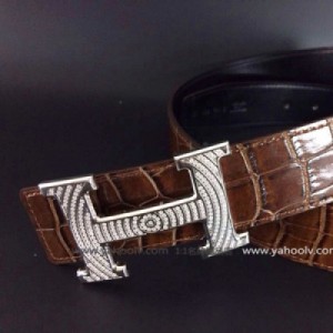 Hermes愛馬仕 高檔時尚 鱷魚紋 鋼口帶鉆 多色 MS43809