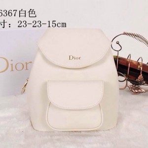 迪奧dior新款雙肩包 休閑時尚 原版皮迷你手提背包 CD6367白色