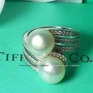 Tiffany 蒂芙尼爆款 時尚純銀珍珠戒指 03035-Q